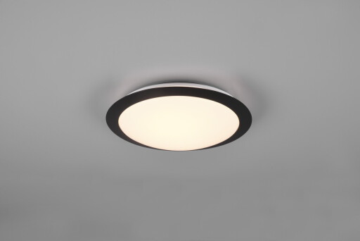 Plafoniera Umberto, TRIO, 29x8 cm, 12W, 1x SMD, plastic, negru mat