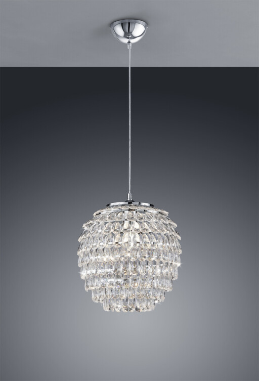 Lustra Petty, RL, 35x160 cm, 60W, 1x E27, metal, argintiu