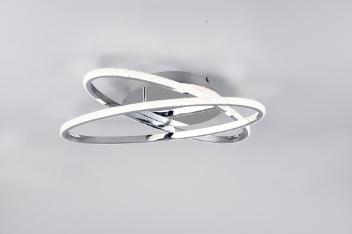 Plafoniera Lane, RL, 58x58x9 cm, 27W, 1x SMD, metal, argintiu