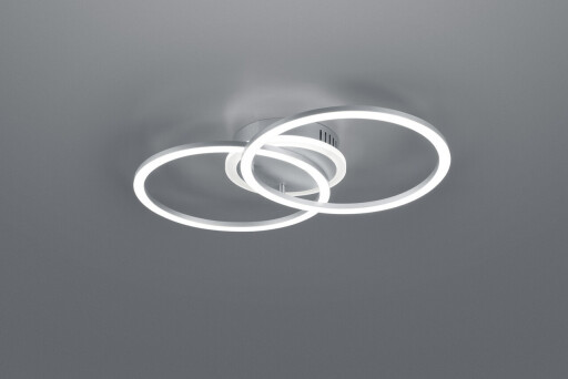 Plafoniera Venida, RL, 50x30x7.5 cm, 25W, 1x SMD, metal, titaniu