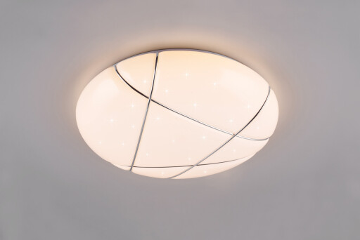 Plafoniera Tibor, RL, 48.5x9.5 cm, 36W, 1x SMD, plastic, alb