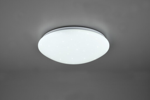 Plafoniera cu efect stele Lukida, RL, 38x10.5 cm, 18W, 1x SMD, plastic, alb