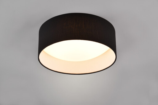 Plafoniera Locarno, RL, 30x11 cm, 12W, 1x SMD, textil, negru