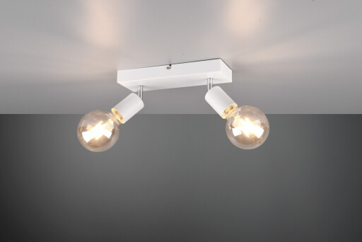 Plafoniera Vannes, RL, 26x9x12.5 cm, 40W, 2x E27, metal, alb mat