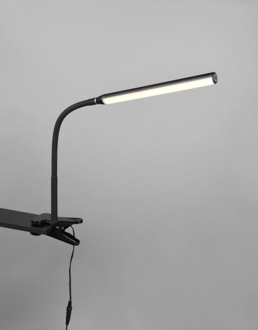 Lampa de masa Nevada, RL, 35x0.8x38 cm, 5W, 1x SMD, plastic, negru mat