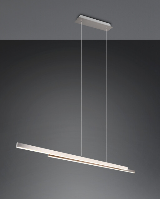 Lustra Odio, RL NOW, 110x8.5x150 cm, 22W, 1x SMD, metal, nichel mat