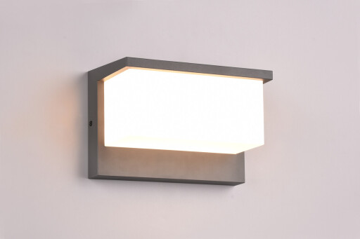 Aplica de perete pentru exterior Nestos, TRIO, 23x15 cm, 13W, 1x SMD, aluminiu, antracit