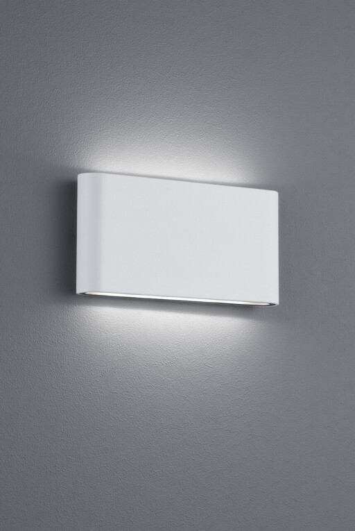 Aplica de perete pentru exterior Thames II, TRIO, 17.5x9 cm, 4.5W, 1x SMD, aluminiu, alb mat
