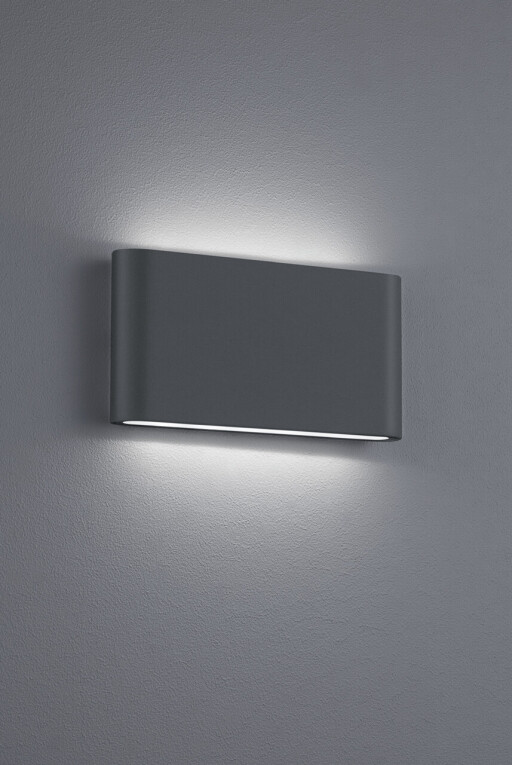 Aplica de perete pentru exterior Thames II, TRIO, 17.5x9 cm, 4.5W, 1x SMD, aluminiu, antracit