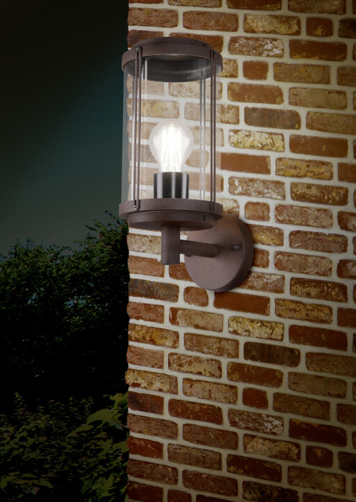 Lampa de gradina Tanaro, TRIO, 14.5x32.5 cm, 40W, 1x E27, aluminiu, ruginiu