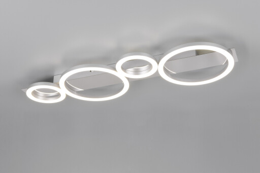 Plafoniera Lumos, RL, 72x23x5.5 cm, 26.5W, 1x SMD, metal, argintiu