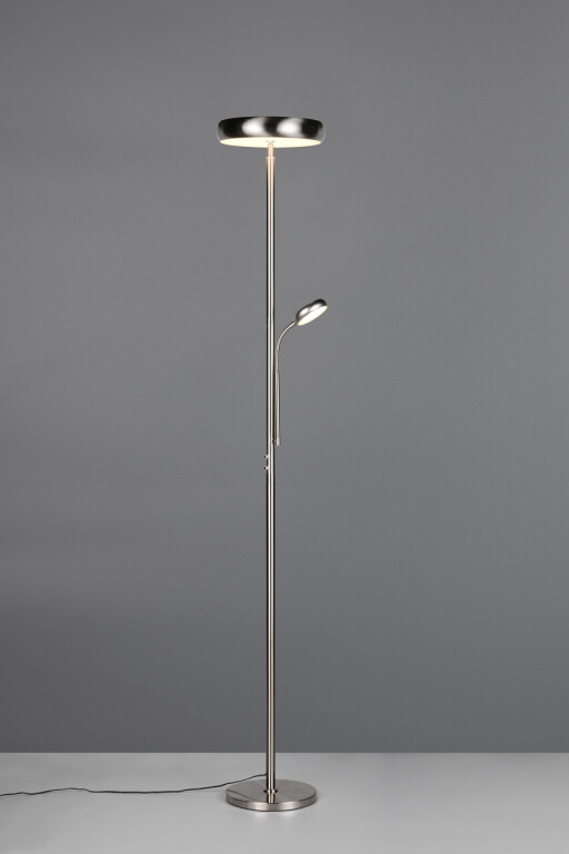 Lampadar Palermo, RL, 28x183 cm, 5W / 18W, 2x SMD, metal, nichel mat