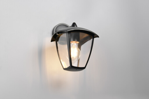 Lampa de gradina Venta, TRIO, 20x17x24 cm, 10W, 1x E27, aluminiu, negru mat