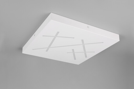 Plafoniera Snip, TRIO, 50x50x5 cm, 24W, 1x SMD, metal, alb mat