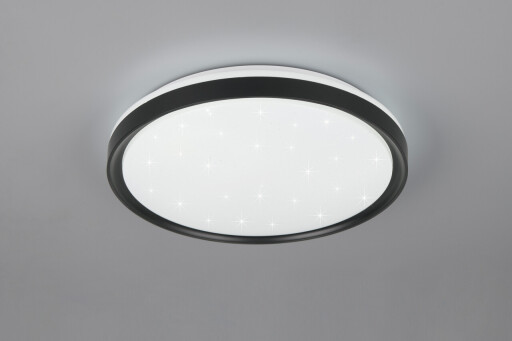 Plafoniera Solit, RL, 39x7 cm, 14W, 1x SMD, plastic, negru mat
