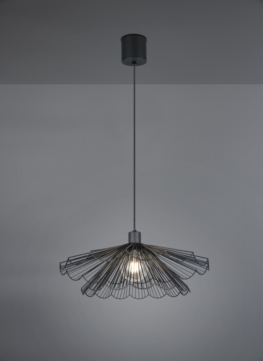 Lustra Margarita, RL, 50x50x150 cm, 60W, 1x E27, metal, negru mat