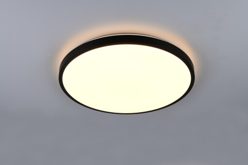 Plafoniera Slope, RL, 49x7.5 cm, 34W, 1x SMD, plastic, negru mat