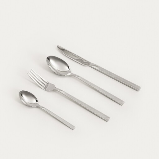 Set tacamuri 16 piese Stride, Homla, inox, argintiu