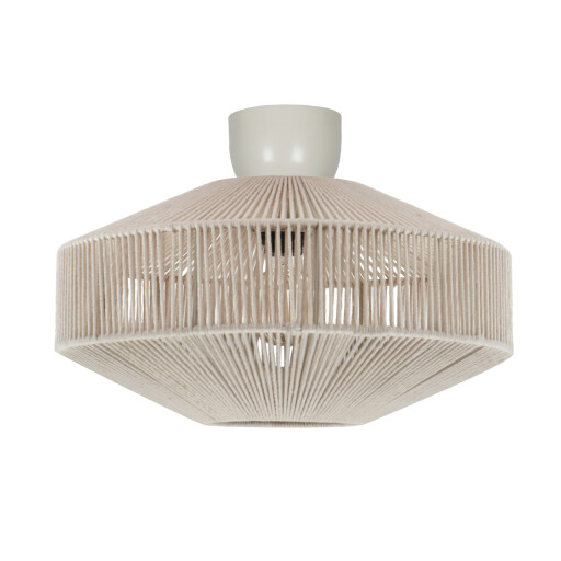 Plafoniera Svea, TRIO, 46x31 cm, 10W, 1x E27, metal, alb cremos/bej
