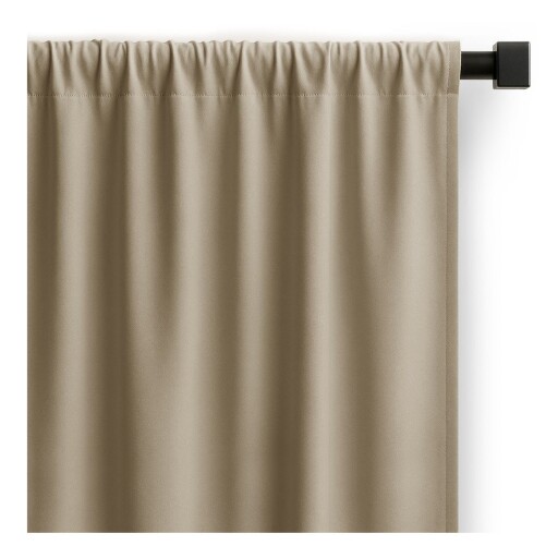 Draperie bej dimout (semi-opacă) 140x270 cm Carli – Restilo