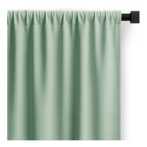 Draperie verde-mentă dimout (semi-opacă) 140x270 cm Carli – Restilo