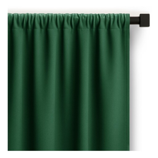 Draperie verde-închis dimout (semi-opacă) 140x250 cm Carli – Restilo