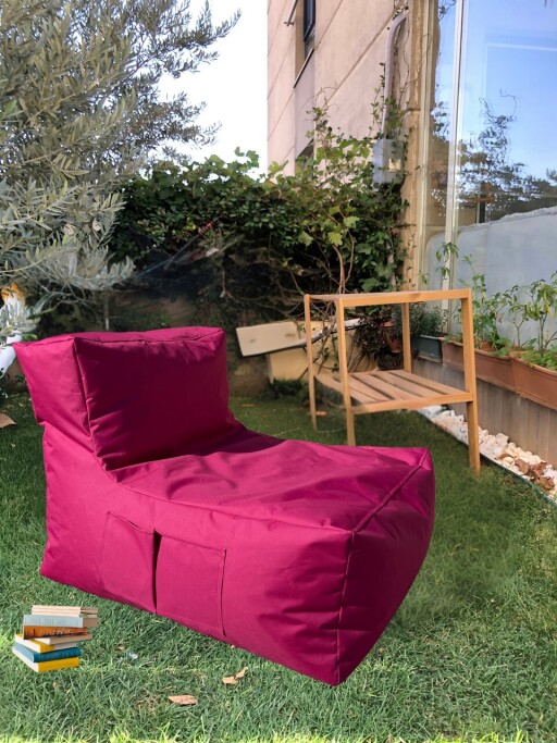 Fotoliu puf Bean Bag, Atelier del Sofa, 535PFT1203, Poliester, Roz