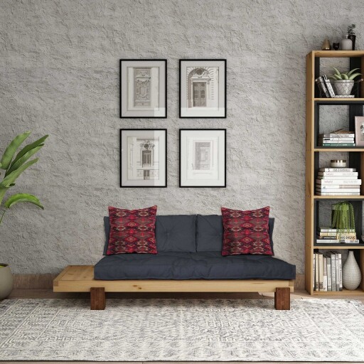 Șezlong, Atelier del Sofa, 135PLT1112, Lemn , Natural / Bleumarin