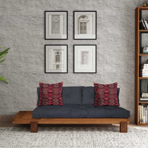 Șezlong, Atelier del Sofa, 135PLT1118, Lemn , Teak / Albastru marin