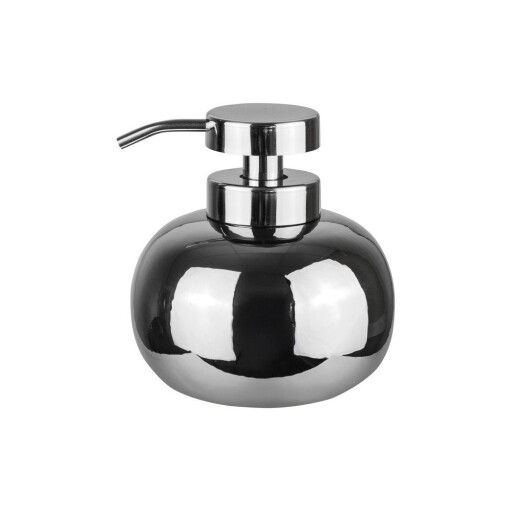 Dozator de săpun lichid argintiu din ceramică 200 ml Lotus – Mette Ditmer Denmark