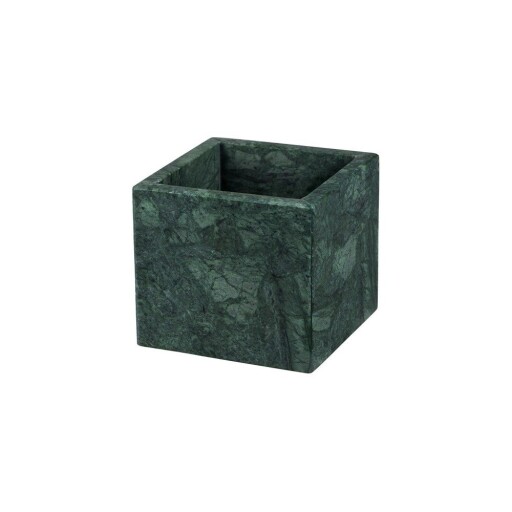 Organizator de baie verde închis pentru dischete demachiante din marmură Marble – Mette Ditmer Denmark