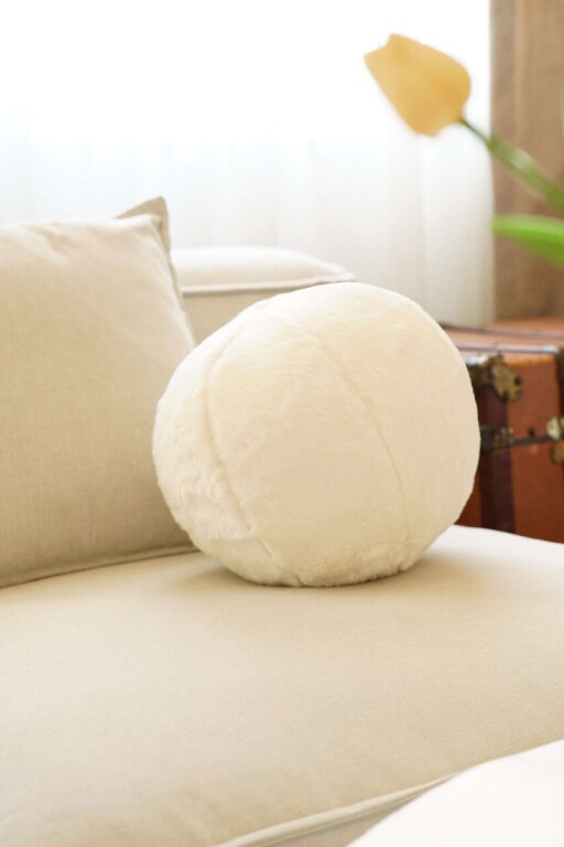 Perna, Pelus Top, 25x25x25 cm, 75% RECYCLED POLYESTER/25% POLYESTER, Crem