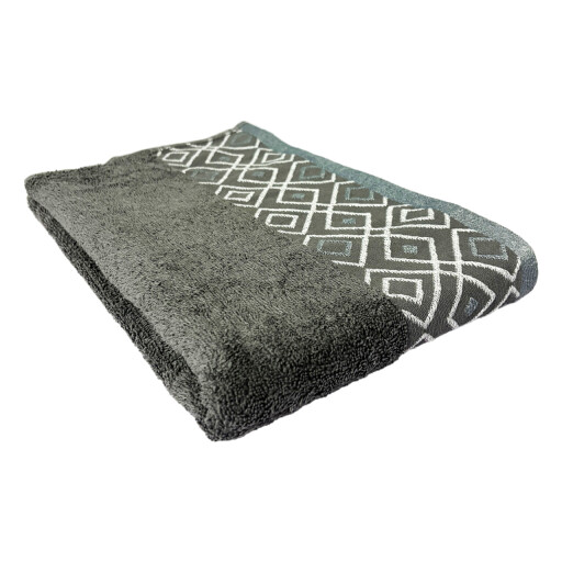 Prosop de baie Diamond, ET 2000 IMPEX, 70x130 cm, bumbac, gri