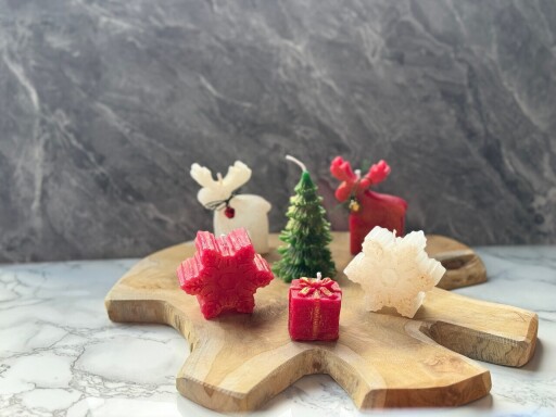 Set de lumanari, Christmas Candle Set13, 100% SOIA, Multicolor