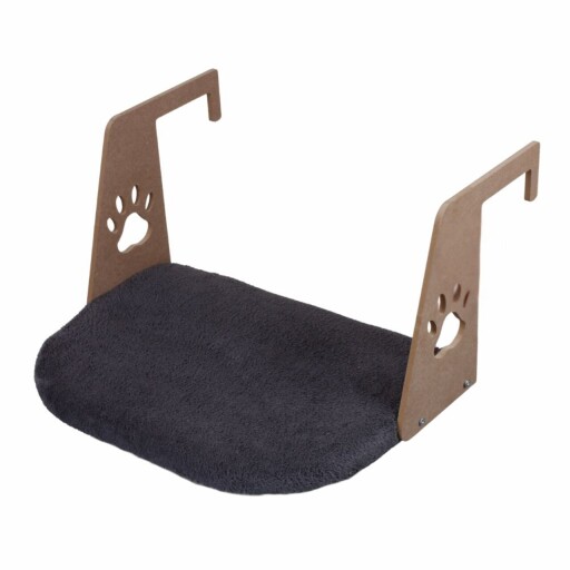 Pat pentru pisici, Paws &amp; Whiskers, Riana, Tesatura Welsoft, Antracit