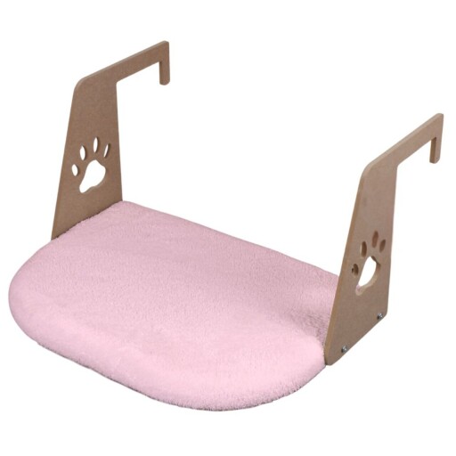 Pat pentru pisici, Paws &amp; Whiskers, Riana, Tesatura Welsoft, Roz