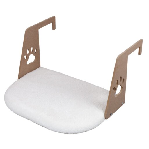 Pat pentru pisici, Paws &amp; Whiskers, Riana, Tesatura Welsoft, Alb
