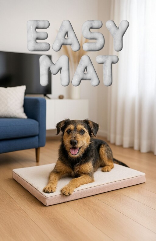 Pat pentru animale de companie, Paws &amp; Whiskers, Easy Mat 80 x 100, Material exterior: 100% poliester, Bej