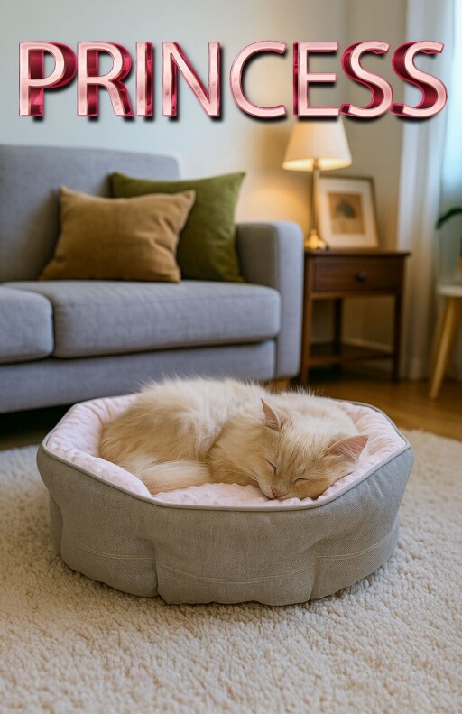 Pat pentru animale de companie, Paws &amp; Whiskers, Princess S, Material exterior: 100% poliester, Roz