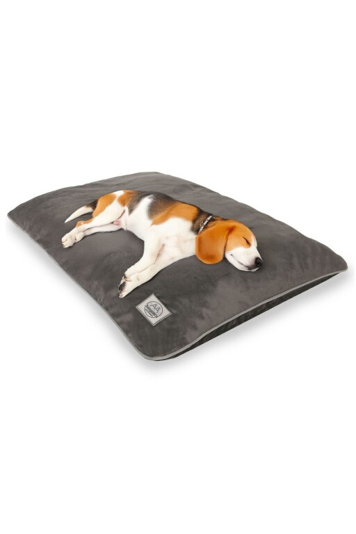 Pat pentru animale de companie, Paws &amp; Whiskers, Puppy Dog L, Material exterior: 100% poliester, Gri