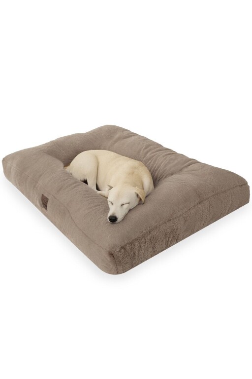 Pat pentru animale de companie, Paws &amp; Whiskers, Max Dog 60 x 80, Material exterior: 100% poliester, Bej