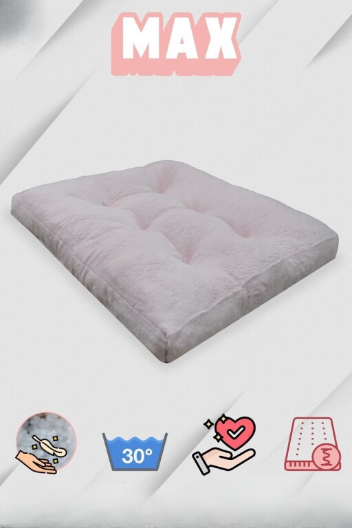Pat pentru animale de companie, Paws &amp; Whiskers, Max Dog 60 x 80, Material exterior: 100% poliester, Roz