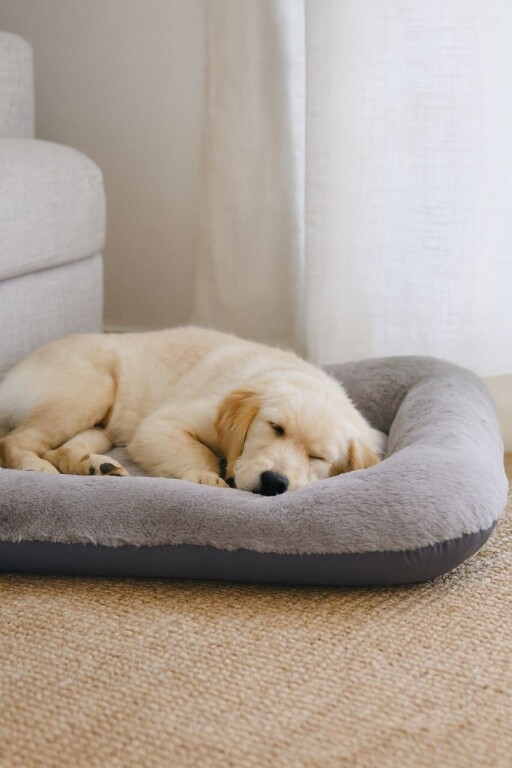 Pat pentru animale de companie, Paws &amp; Whiskers, Sally Dog 75 x 95, Material exterior: 100% poliester, Gri