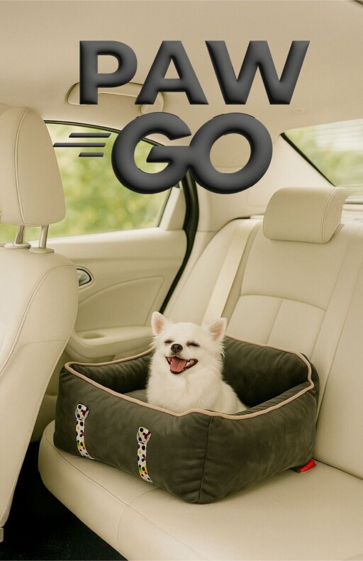 Pat pentru animale de companie, Paws &amp; Whiskers, Paw Go, Material exterior: 100% poliester, Antracit