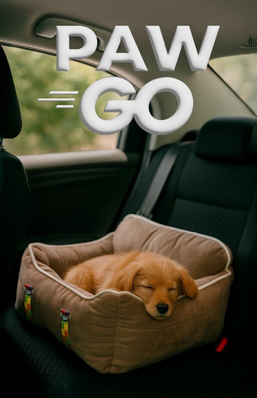 Pat pentru animale de companie, Paws &amp; Whiskers, Paw Go, Material exterior: 100% poliester, Bej