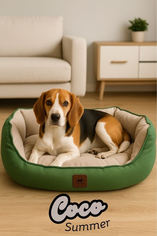 Pat pentru animale de companie, Paws &amp; Whiskers, Coco Summer L, Material exterior: 100% poliester, Verde