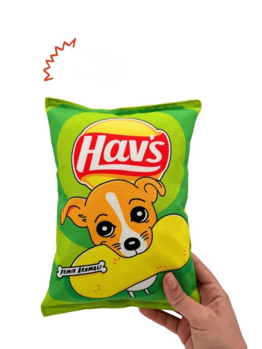 Jucărie pentru câini, Paws &amp; Whiskers, Havhav 1006, Poliester, Verde