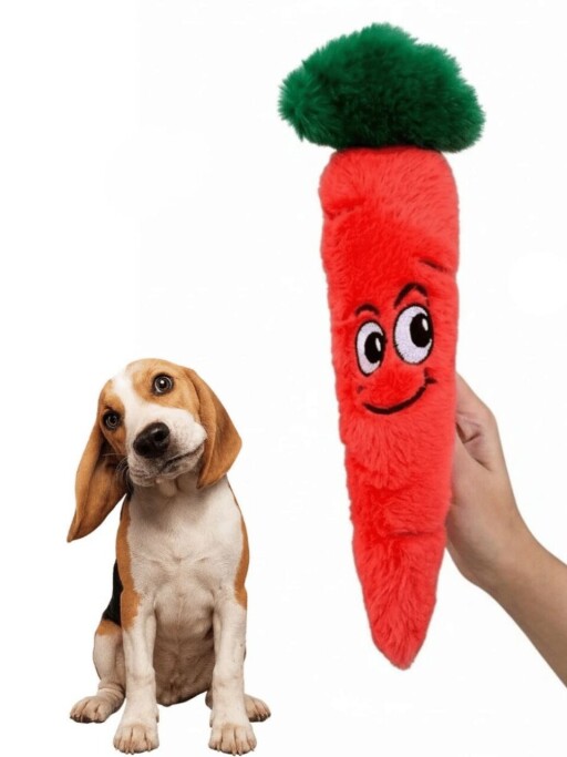 Jucărie pentru câini, Paws &amp; Whiskers, Havhav 1004, 100% MATERIAL TEXTIL PLUȘOS, Portocaliu