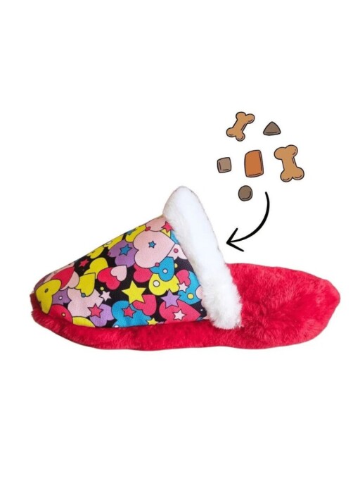 Jucărie pentru câini, Paws &amp; Whiskers, Havhav 1012, 100% MATERIAL TEXTIL PLUȘOS, Rosu/Alb