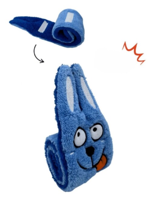 Jucărie pentru câini, Paws &amp; Whiskers, Havhav 1029, 100% MATERIAL TEXTIL PLUȘOS, Albastru